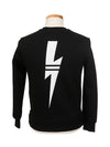 Ribbed Neoprene Sweatshirt Black - NEIL BARRETT - BALAAN 4