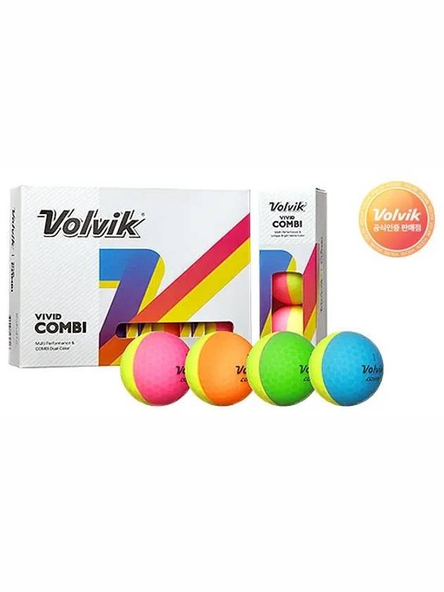 Vivid Combi 3-piece golf ball, 12 balls - VOLVIK - BALAAN 2