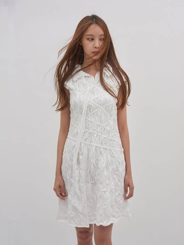 Tie Me Up Short Dress Ivory - ICONOGRAPHY - BALAAN 5