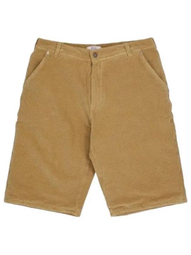 Corduroy Bermuda Shorts Beige - ERL - BALAAN 1