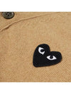 Men s Black Heart Wappen Wool Cardigan Beige AX N024 051 3 - COMME DES GARCONS - BALAAN 2