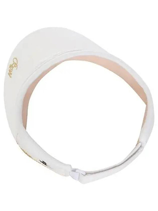 Back Ribbon Metal Embroidery Tape Visor 8721LBAFWHITE - BLACK&WHITE - BALAAN 2