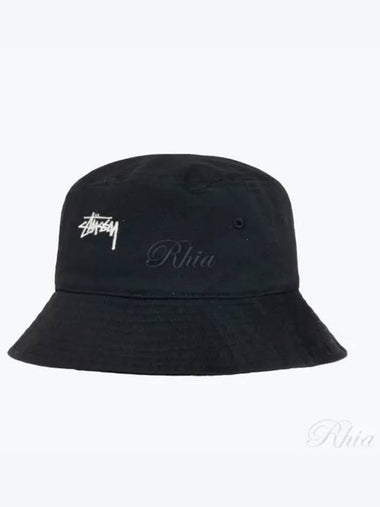 1321221 Black Stock Bucket Hat - STUSSY - BALAAN 1