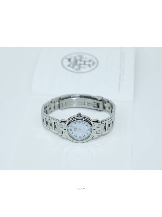 Really clean 99 out of 100 Clipper steel women s watch CL4 210 - HERMES - BALAAN 2