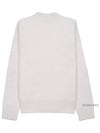 Intarsia Big Heart Logo Wool Knit Top Ivory - AMI - BALAAN 3