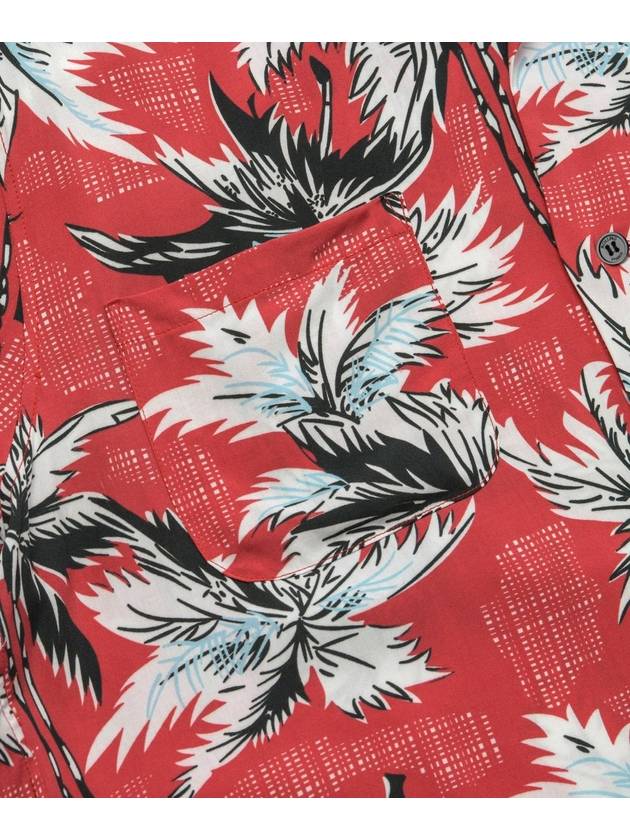 Hawaiian Floral Short Sleeve Shirt Red - ROLLING STUDIOS - BALAAN 6