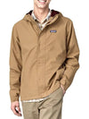 Men's Jackson Glacier Rain Hooded Jacket Grayling Brown - PATAGONIA - BALAAN 4