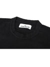 Wappen Patch Crew Neck Knit Top Black - STONE ISLAND - BALAAN 4