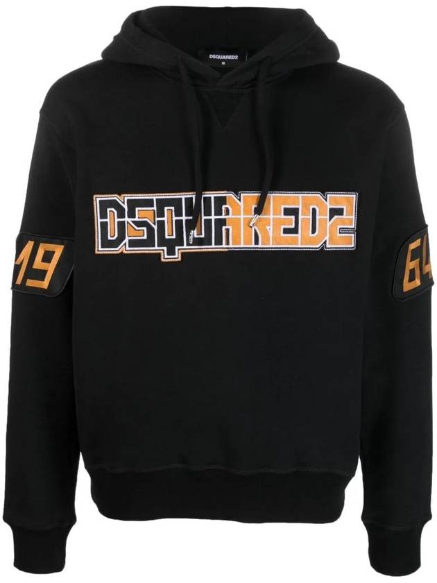 logo print drawstring hoodie S71GU0599S25516 - DSQUARED2 - BALAAN 1