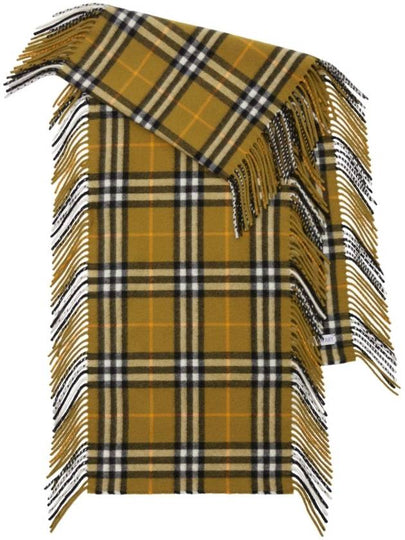 Happy Check Cashmere Scarf Oxide - BURBERRY - BALAAN 2