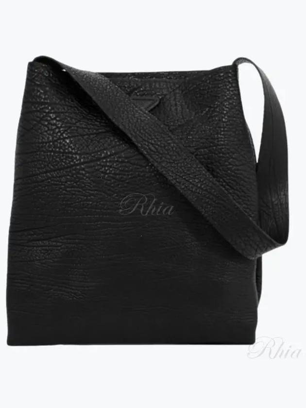 Triangle Logo Patch Leather Tote Bag - PRADA - BALAAN 2