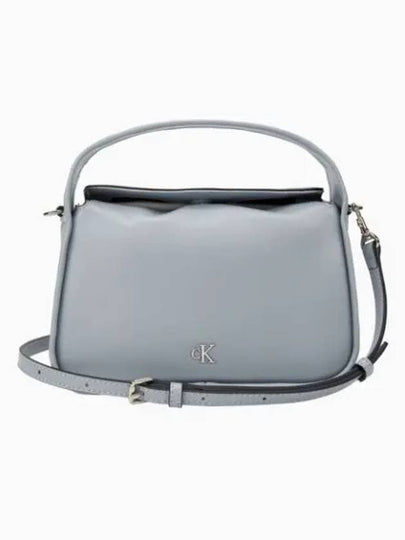 JEANS Women s Blue Gray CKJ Metal Monogram Mini Cross Bag DH3714 CI1 - CALVIN KLEIN - BALAAN 2