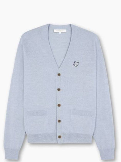 Bold Fox Head Patch Regular Cardigan Black - MAISON KITSUNE - BALAAN 2