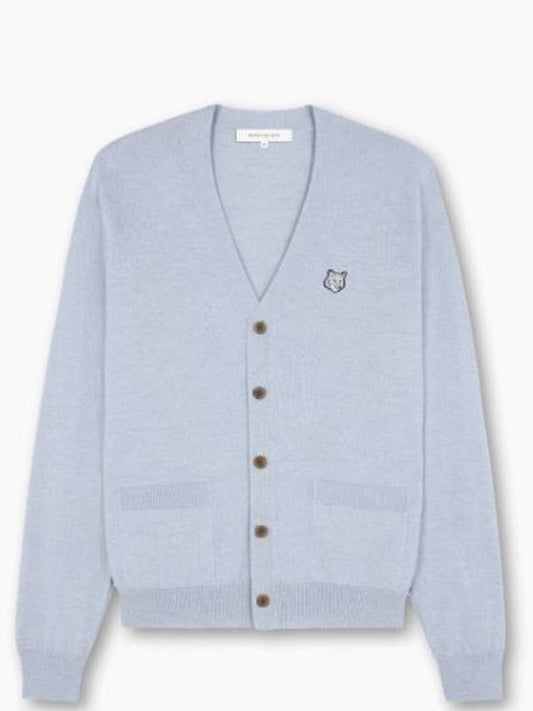 Bold Fox Head Patch Regular Cardigan Black - MAISON KITSUNE - BALAAN 2