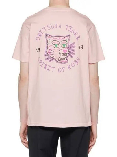 Graphic Short Sleeve T-Shirt Pink - ONITSUKA TIGER - BALAAN 2