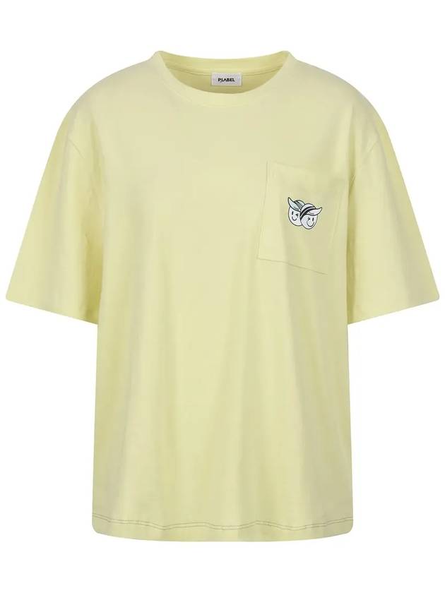 Flee loose fit round neck short sleeve T-shirt MW3SE060YEL - P_LABEL - BALAAN 10