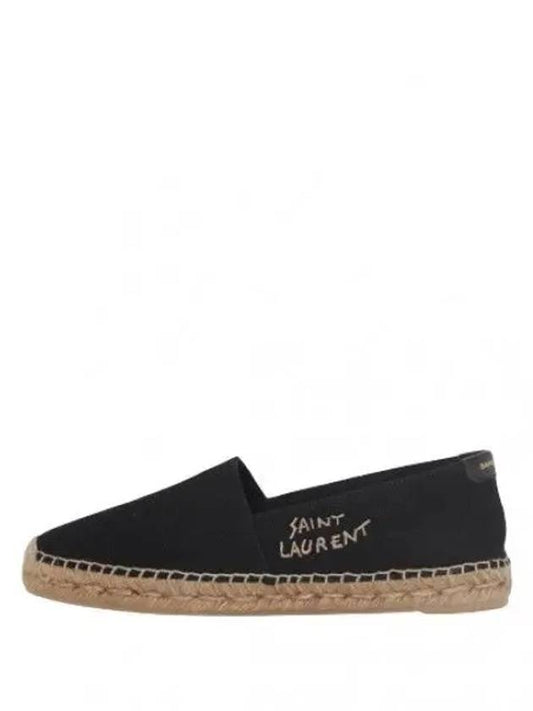 embroidered logo espadrilles women s slip ons - SAINT LAURENT - BALAAN 1