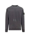 Logo Patch Crew Neck Sweatshirt Dark Grey - STONE ISLAND - BALAAN 2