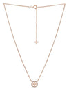 Miller Pave Logo Delicate Necklace Rose - TORY BURCH - BALAAN 11