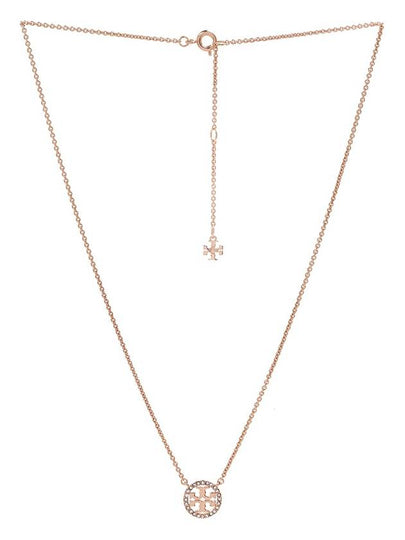 Miller Pave Logo Delicate Necklace Rose - TORY BURCH - BALAAN 2