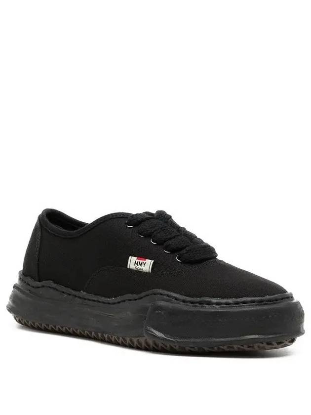 24SS Baker OG Sole Canvas Low Top Sneakers A02FW704 BLACK BLACK - MIHARA YASUHIRO - BALAAN 2