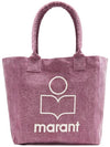 Yenky Embroidered Logo Small Tote Bag Purple - ISABEL MARANT - BALAAN 3