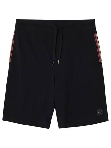 Jersey Cotton Lounge Shorts Black - PAUL SMITH - BALAAN 1