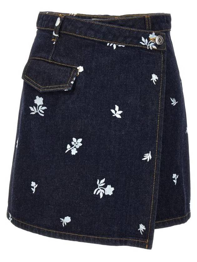 Skirt RWST0015D070P2429 Blue - LANVIN - BALAAN 1