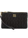 Materasse Nappa Leather Clutch Bag Black - MIU MIU - BALAAN 2