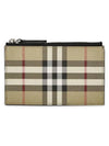 Vintage Check Leather Wallet - BURBERRY - BALAAN 4