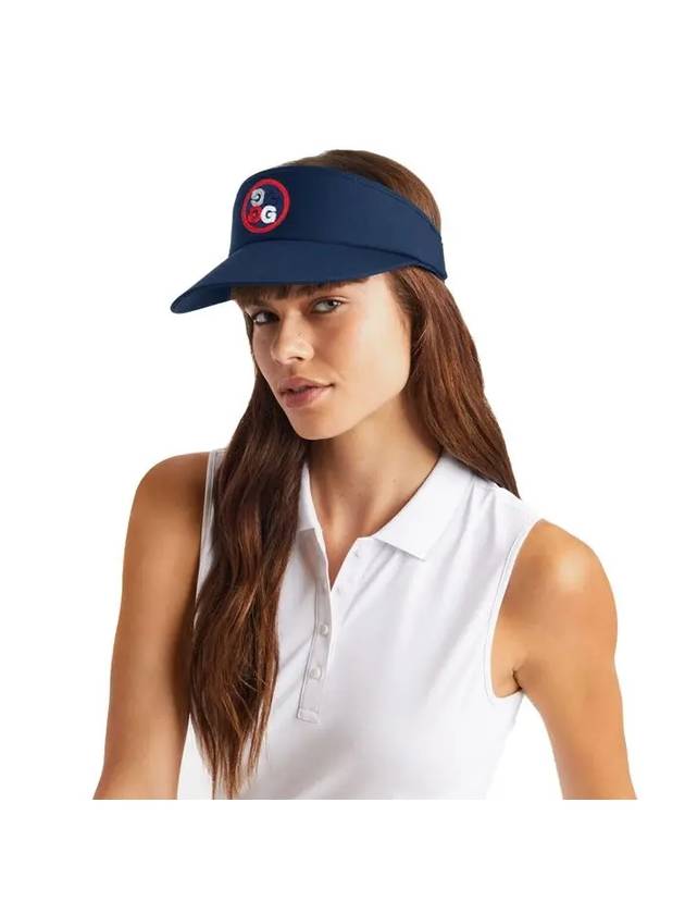 Circle GS Logo Stretch Twill Visor Navy - G/FORE - BALAAN 8