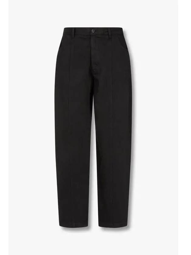 Men s Wide Tapered Banding Pants Black - EMPORIO ARMANI - BALAAN 1