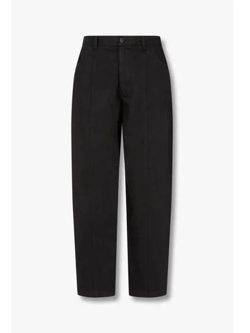 Men s Wide Tapered Banding Pants Black - EMPORIO ARMANI - BALAAN 1