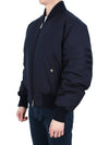 4 Bar Oversized Down Bomber Jacket Navy - THOM BROWNE - BALAAN 5