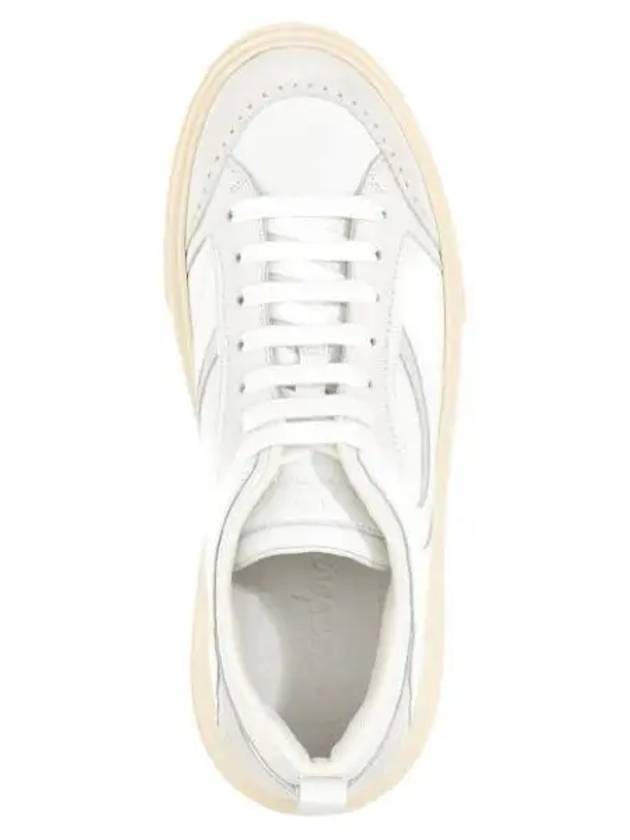 Men s Sneakers CASSINA MIX BIANCO 0760113 - SALVATORE FERRAGAMO - BALAAN 1