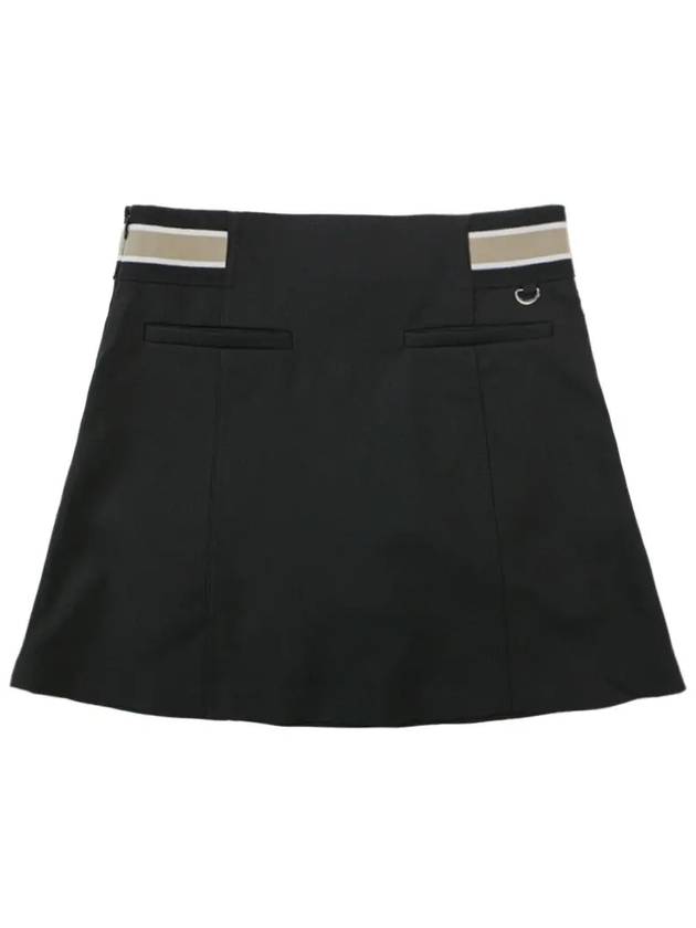 Maison A-line skirt BLACK - MONBIRDIE GOLF - BALAAN 2