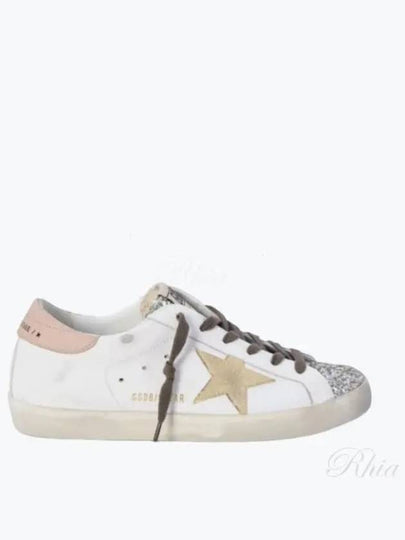 Platinum Glitter Toe Leather Low Top Sneakers White - GOLDEN GOOSE - BALAAN 2