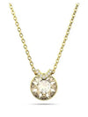 Bella V Round Pendant Necklace Pink Gold - SWAROVSKI - BALAAN 3