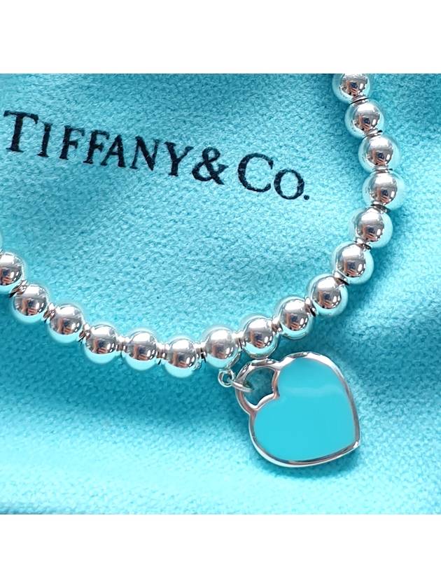 Bead 4mm Bracelet Silver Blue - TIFFANY & CO. - BALAAN 2