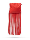 Calfskin The Fringe Pouch Shoulder Bag Red - BOTTEGA VENETA - BALAAN 2