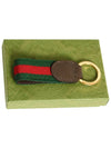 Ophidia Keychain Green And Red Web Stripe - GUCCI - BALAAN 3