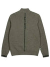 Men s front padded diagonal quilted windproof pullover 2322GXKC KHAKI - BLACK&WHITE - BALAAN 2