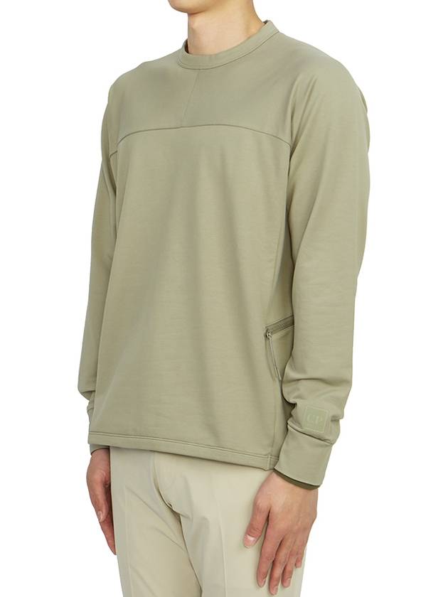 Metropolis Series Brushed Sweatshirt Green - CP COMPANY - BALAAN 3