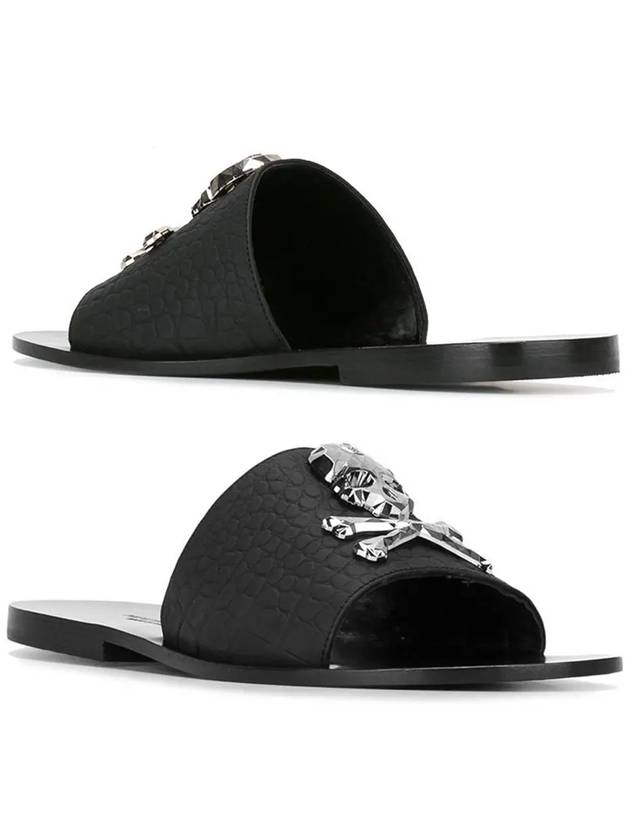 12th Anniversary Length Skull Nickel Sandals MSA0005 PLE027N 02K - PHILIPP PLEIN - BALAAN 1