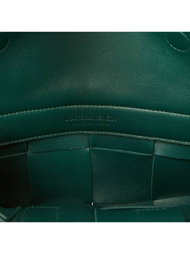 East West Arco Mini Tote Bag Emerald Green - BOTTEGA VENETA - BALAAN 8