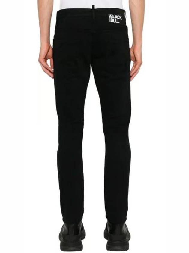 Black Bull Skater Slim Fit Jeans S71LB1352STN833 - DSQUARED2 - BALAAN 4