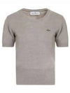 ORB Logo Short Sleeve Knit Top Grey - VIVIENNE WESTWOOD - BALAAN 2