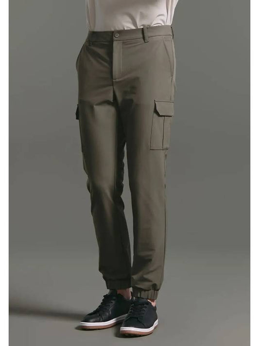 Men s Out Pocket Stretch Cargo Jogger Pants Khaki Beige - CLEVELAND GOLF - BALAAN 2