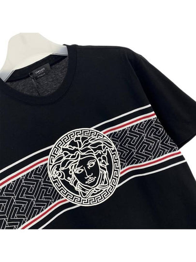 embroidered logo short sleeve tshirt 1008462 1A06052 - VERSACE - BALAAN 2