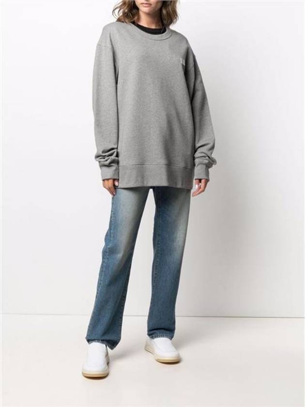 Face Patch Sweatshirt Grey - ACNE STUDIOS - BALAAN 7